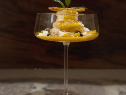 Zuppa di Mango con Namelaka di Cioccolato Bianco